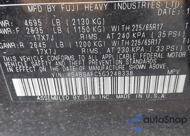 4S4BSAFC5G3248338: 42721247