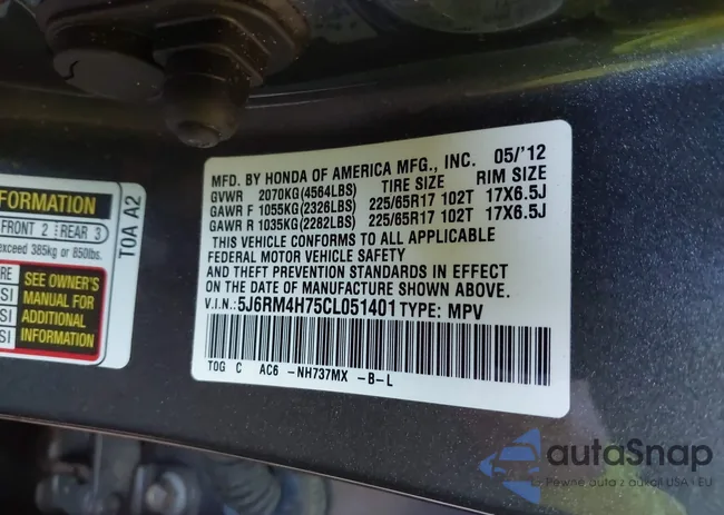 5J6RM4H75CL051401: 42721405