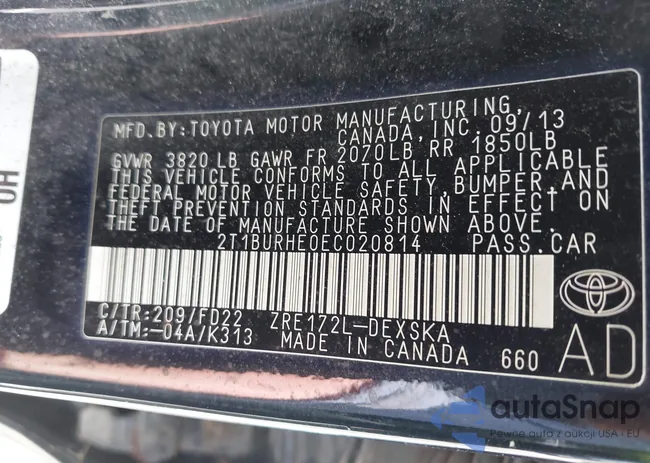 2T1BURHE0EC020814: 42721412