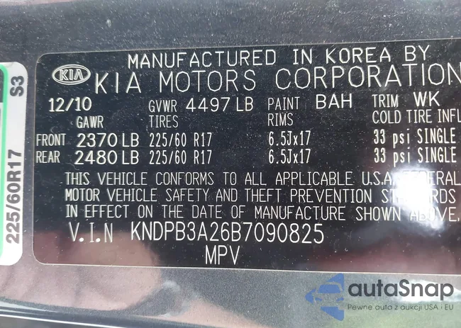 KNDPB3A26B7090825: 42721435