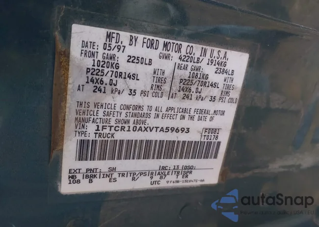 1FTCR10AXVTA59693: 42721436