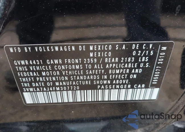 3VWLA7AJ4FM307720: 42721641