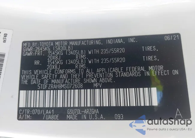 5TDFZRAH8MS072608: 42720931