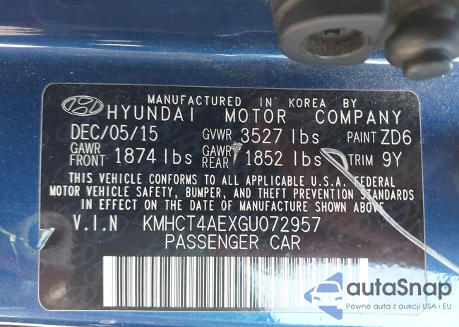 KMHCT4AEXGU072957: 42722692