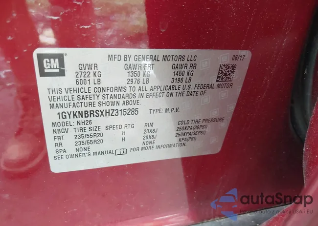 1GYKNBRSXHZ315285: 42722697