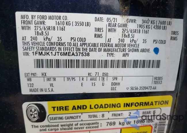 1FMJK1JT6MEA37538: 42721839