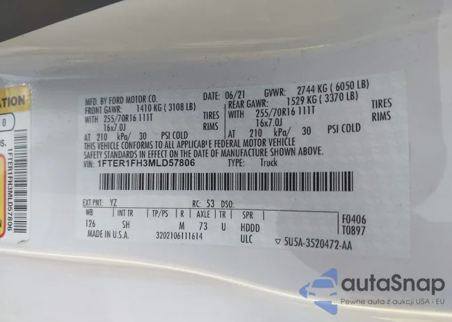 1FTER1FH3MLD57806: 42721901