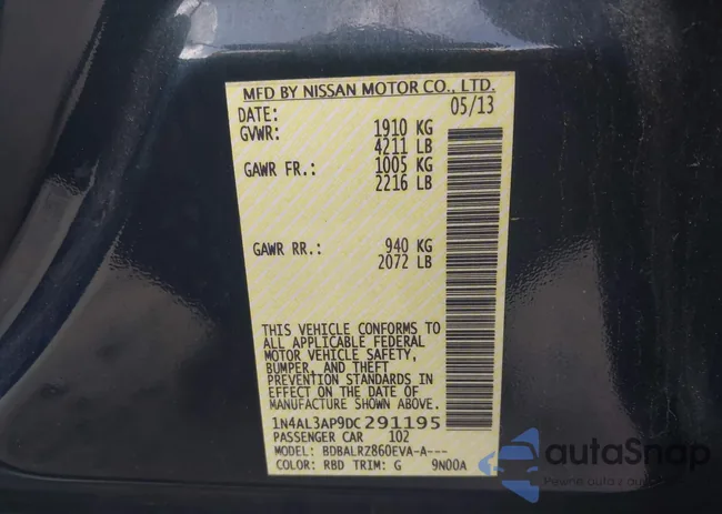 1N4AL3AP9DC291195: 42722043