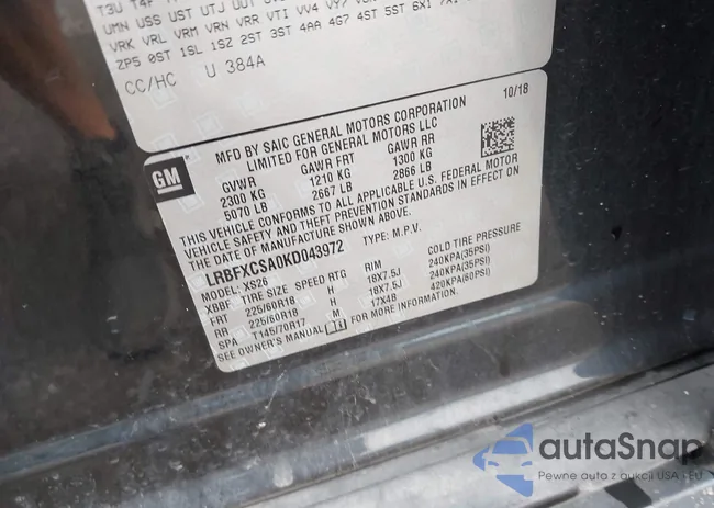 LRBFXCSA0KD043972: 42722091