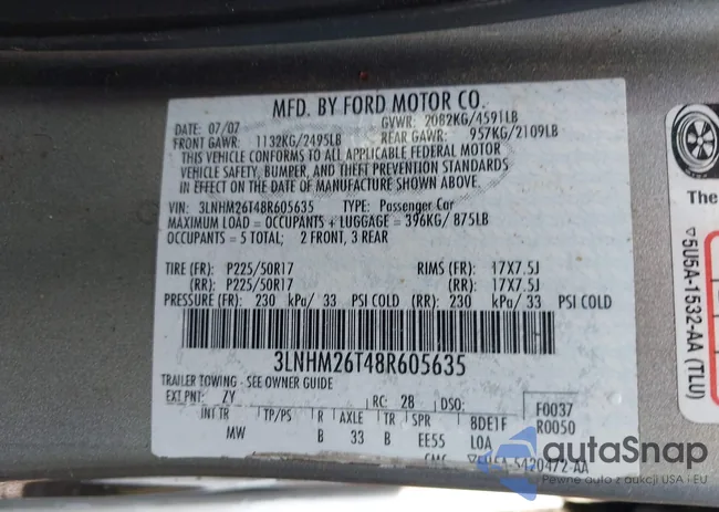 3LNHM26T48R605635: 42723333