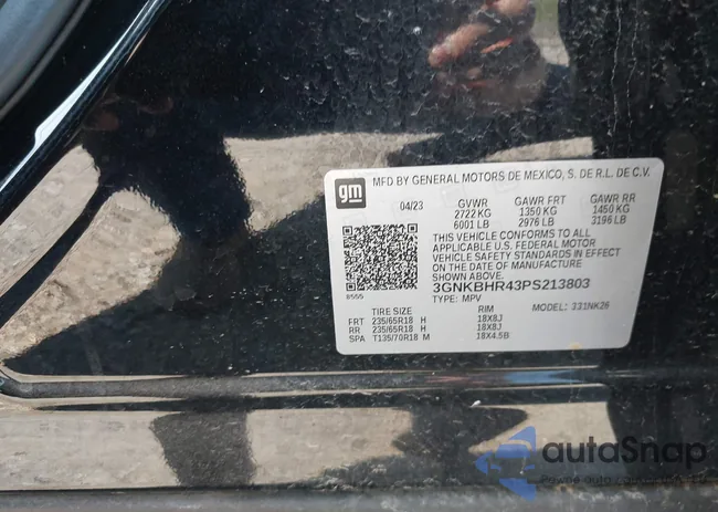 3GNKBHR43PS213803: 42723687