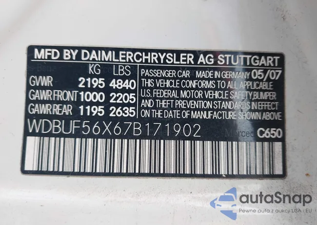 WDBUF56X67B171902: 42723699