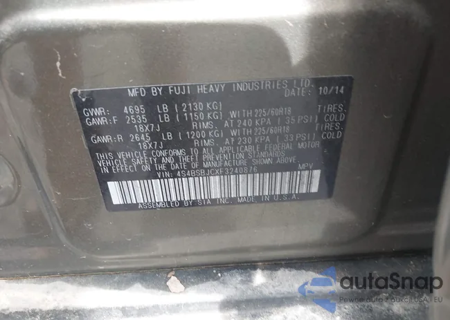 4S4BSBJCXF3240876: 42723711