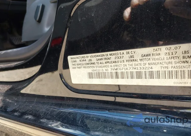 3VWEG71K77M133224: 42723762