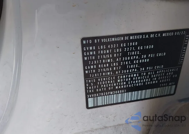 3VVDX7B25PM308861: 42722879