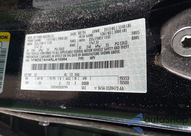 1FMDE7AH4RLA16984: 42722959