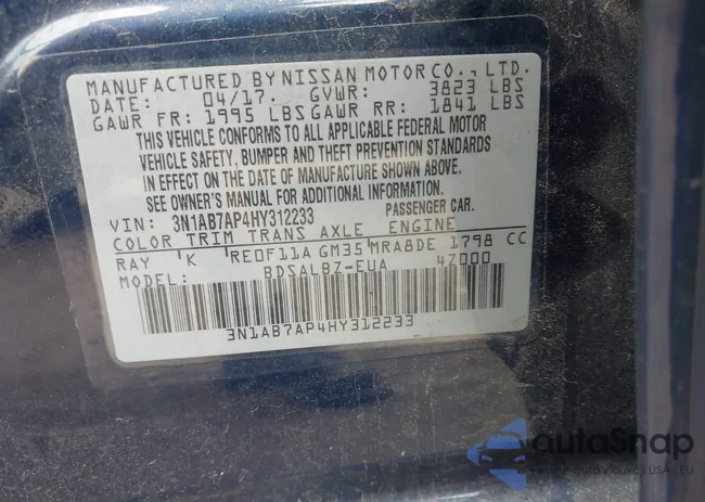 3N1AB7AP4HY312233: 42723018