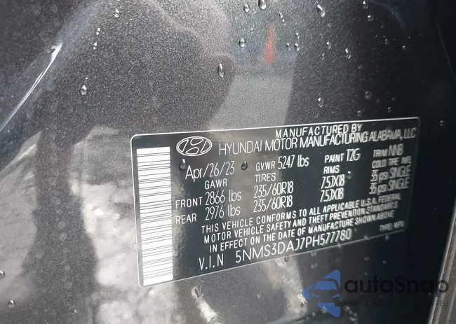 5NMS3DAJ7PH577780: 42723120