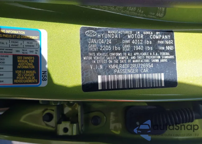 KMHLR4DF2RU726954: 42724342