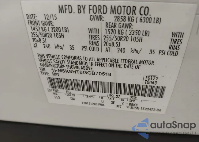 1FM5K8HT6GGB70518: 42724385