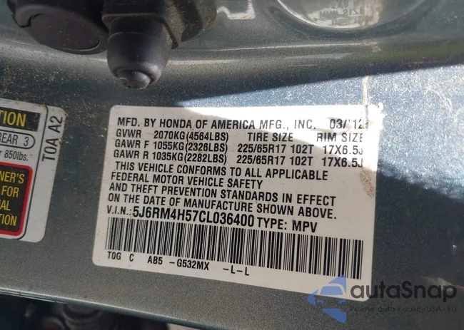 5J6RM4H57CL036400: 42724489