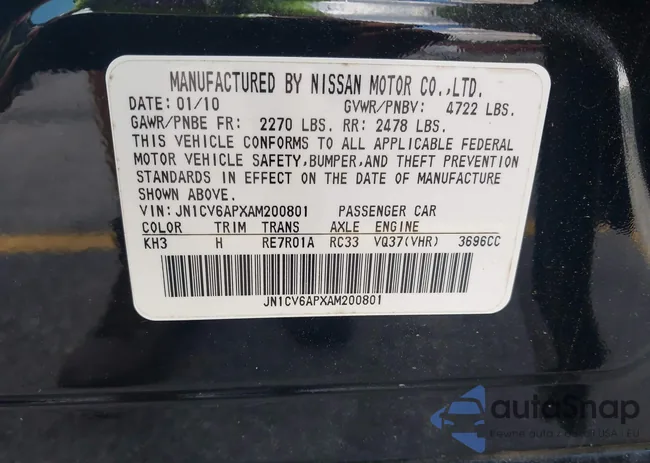 JN1CV6APXAM200801: 42724668