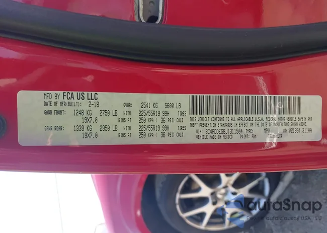 3C4PDDEG8JT311504: 42724772