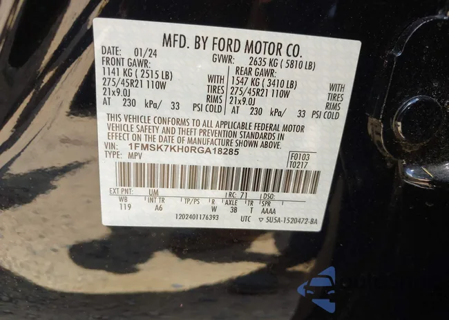 1FMSK7KH0RGA18285: 42723799