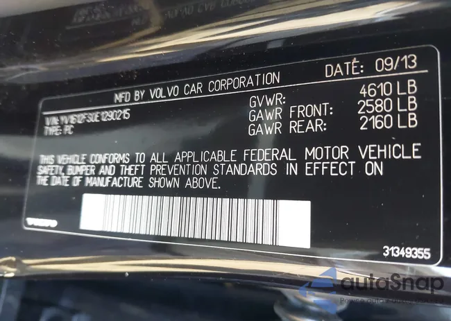 YV1612FS0E1290215: 42723872