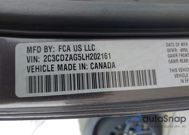 2C3CDZAG5LH202161: 42724017