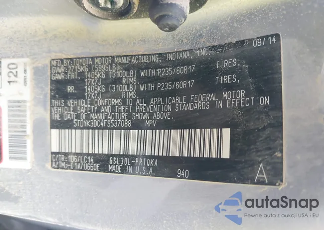 5TDYK3DC4FS537088: 42725189