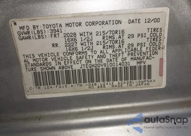 JTEGH20V810014031: 34986535