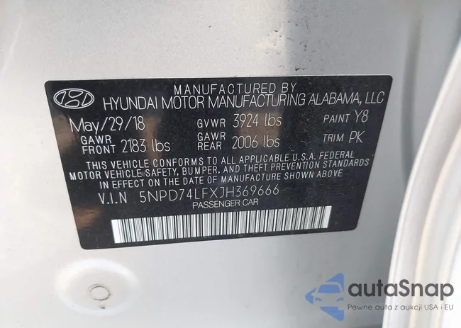 5NPD74LFXJH369666: 42725389