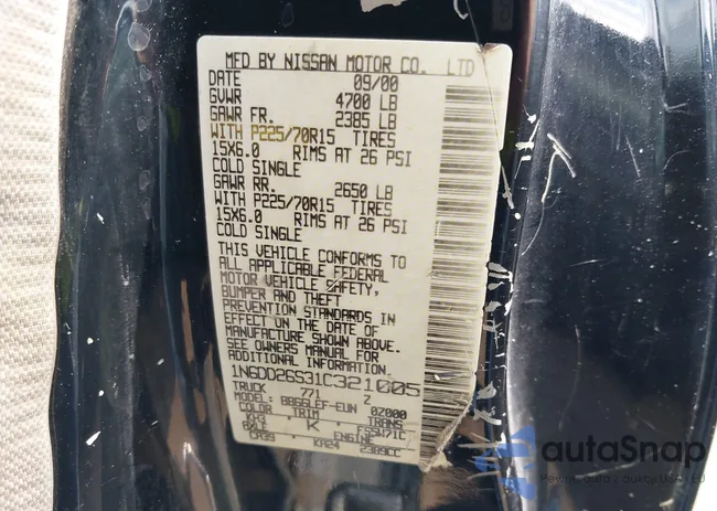 1N6DD26S31C321005: 42725765