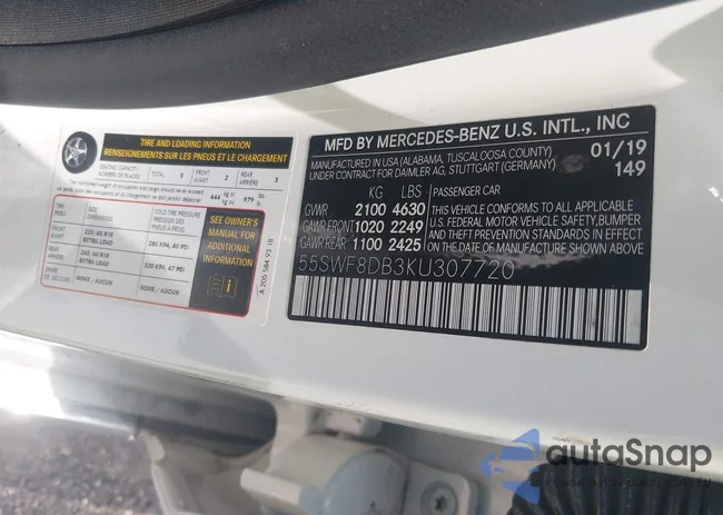 55SWF8DB3KU307720: 42724852