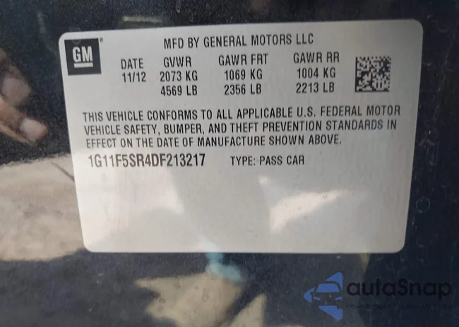 1G11F5SR4DF213217: 42724853