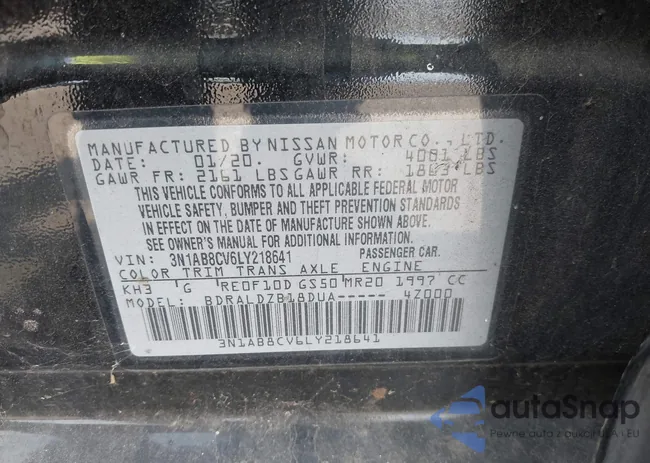 3N1AB8CV6LY218641: 42725018