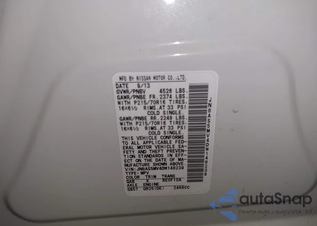 JN8AS5MV4DW148239: 42725121