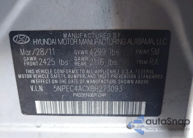 5NPEC4ACXBH273093: 42726205