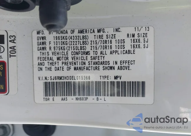 5J6RM3H30EL015366: 42726405