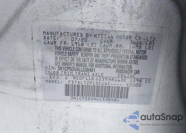 3N1CP5DV4LL538481: 42726477