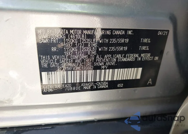 2T3Y1RFV3MC135662: 42726672