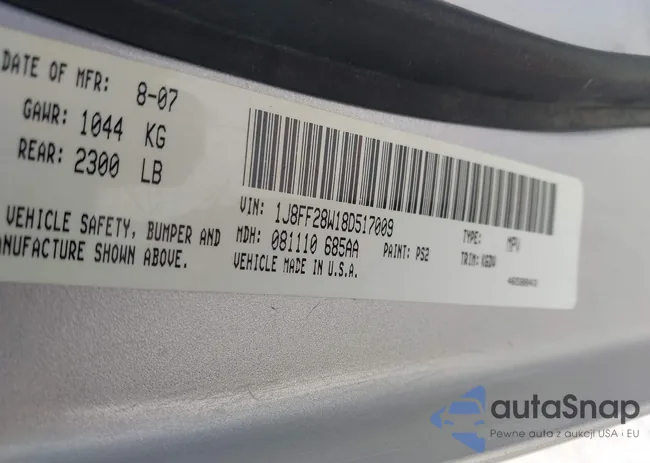 1J8FF28W18D517009: 42726701