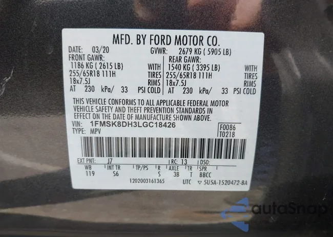 1FMSK8DH3LGC18426: 42725778