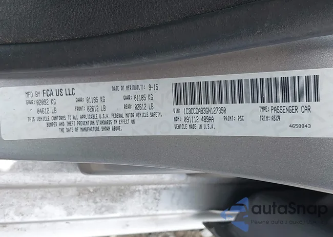 1C3CCCAB3GN127350: 42725792