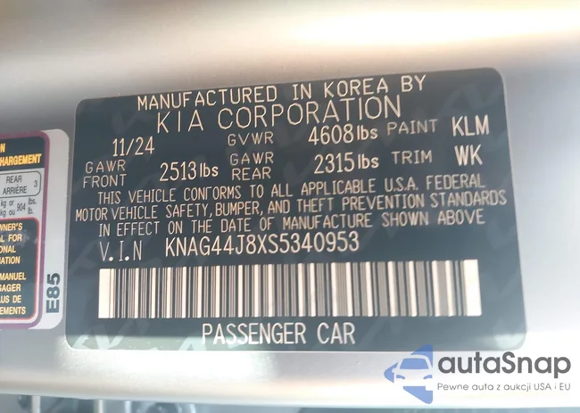 KNAG44J8XS5340953: 42725853