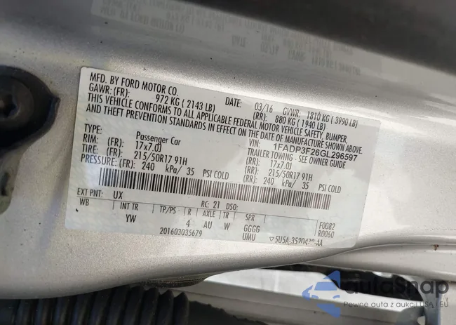 1FADP3F26GL296597: 42725859