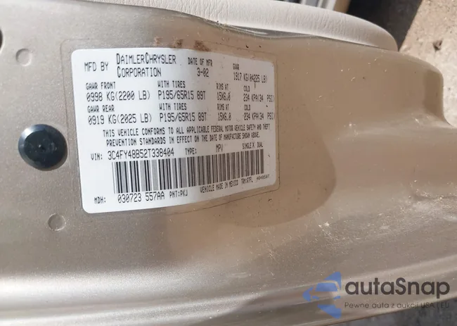 3C4FY48B52T338404: 42725875