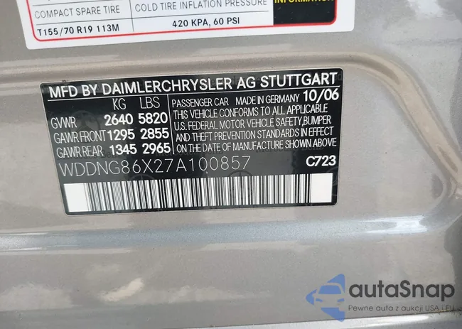 WDDNG86X27A100857: 42726026