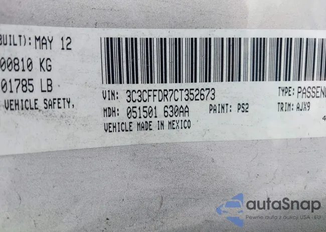 3C3CFFDR7CT352673: 42726060